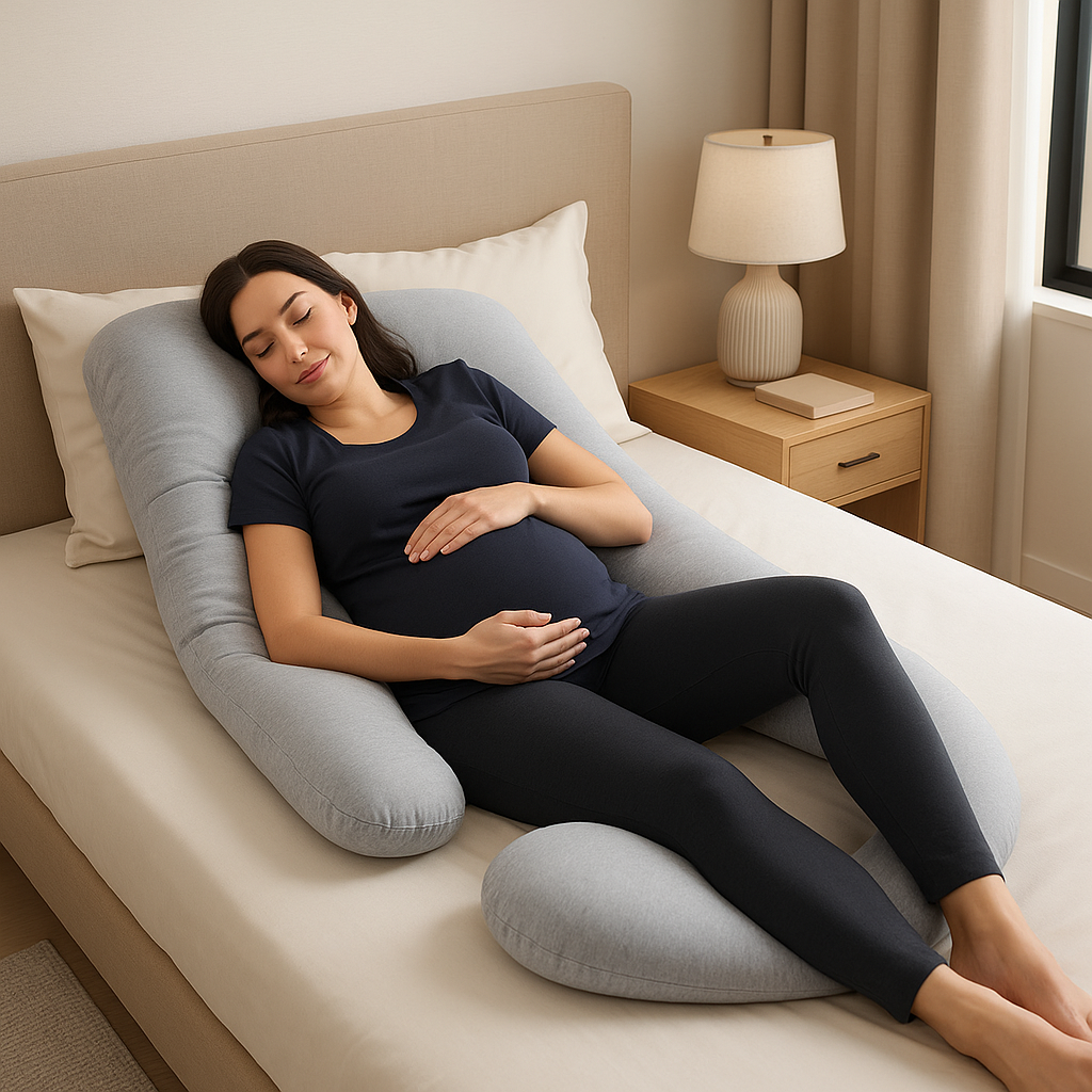 Le coussin de grossesse en forme de G — votre allié pour un sommeil apaisé